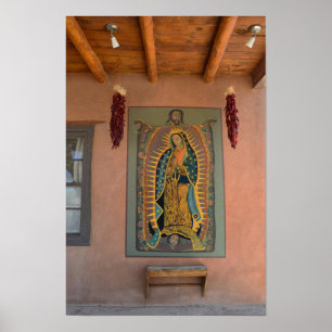 Poster Une fresque de Notre-Dame de Guadalupe, Nouveau-Me