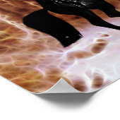 Poster Une frite dans la neige hivernale (Coin)