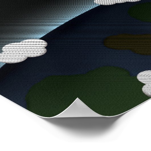 Poster Une fusée sur la Lune (Coin)