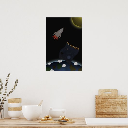 Poster Une fusée sur la Lune (Cuisine)