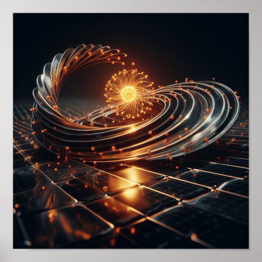 Poster Une fusion complexe d'art et de science (Devant)