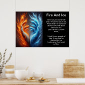 Poster Une fusion de feu et de glace (Cuisine)