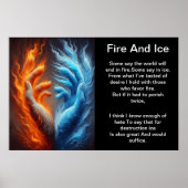 Poster Une fusion de feu et de glace (Devant)