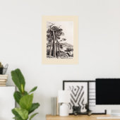 Poster Une gravure de folie en Cornouailles, Réimpression (Bureau à domicile)