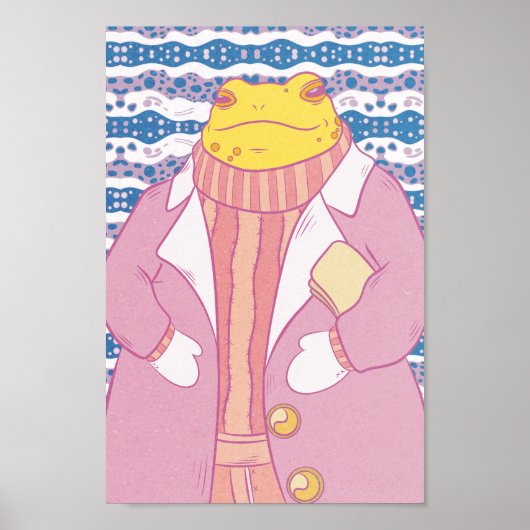 Poster Une grenouille confortable (Devant)