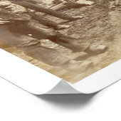 Poster Une grue à vapeur en fonctionnement pendant la con (Coin)