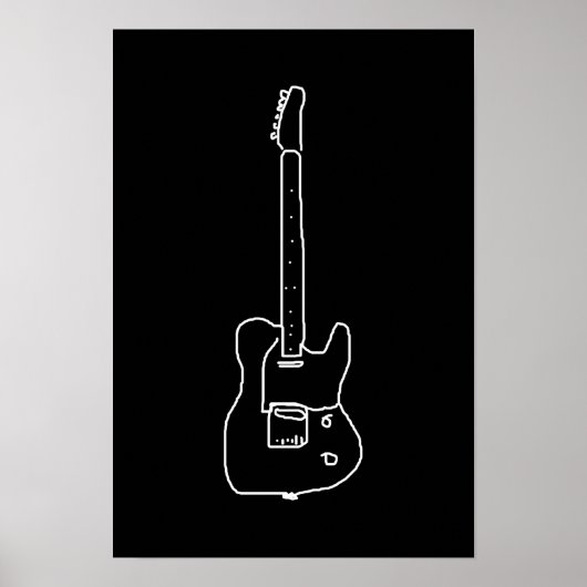 Poster une guitare (Devant)