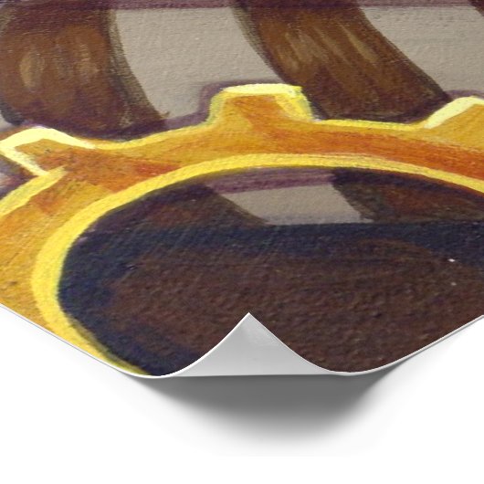 Poster Une horloge Saint Valentin steampunk fairy Art Pri (Coin)