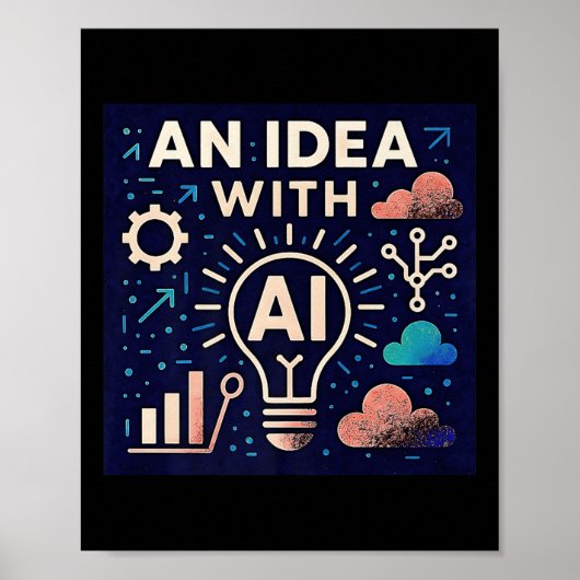 Poster Une idée avec Ai Premium (Devant)