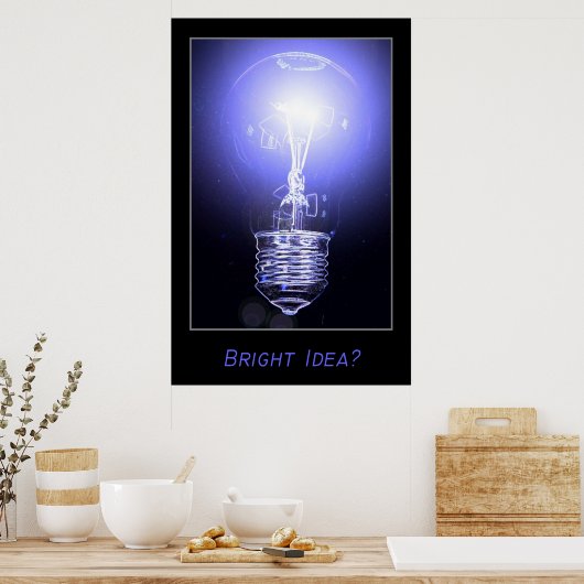 Poster Une idée brillante ? (Cuisine)