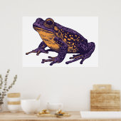 Poster Une illustration de grenouille - grande (Cuisine)