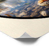 Poster Une image 3D circulaire d'un Pélican blanc américa (Coin)