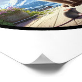 Poster Une image circulaire 3D d'un beau chat siamois (Coin)