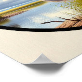 Poster Une image circulaire 3D d'un bel aigrette (Coin)