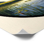 Poster Une image circulaire 3D d'un bel aigrette (Coin)