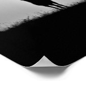 Poster Une image de cerfs dans la brume matinale (Coin)