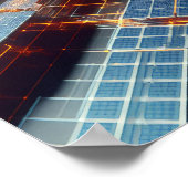 Poster Une image de fond de circuits électroniques (Coin)