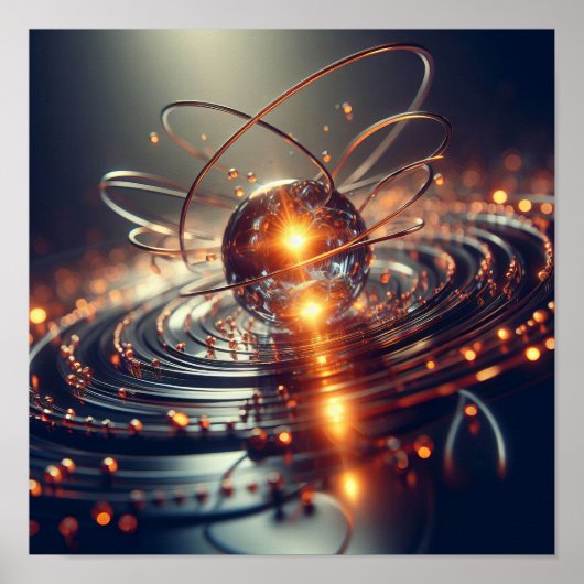Poster Une image de fond technique abstraite (Devant)