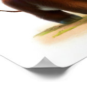 Poster Une image en 3D d'un joli jeune taureau (Coin)