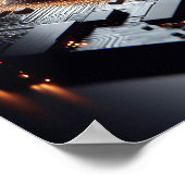 Poster Une image technique centrée sur un composant infor (Coin)