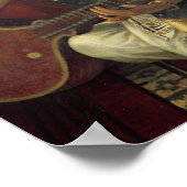 Poster Une jeune femme avec une veena (Coin)