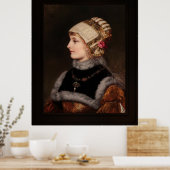 Poster Une Jeune Femme En Costume Renaissance (Cuisine)