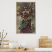 Poster Une jeune femme puritaine (Cuisine)
