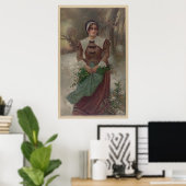 Poster Une jeune femme puritaine (Bureau à domicile)