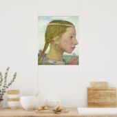 Poster Une jeune fille (Cuisine)