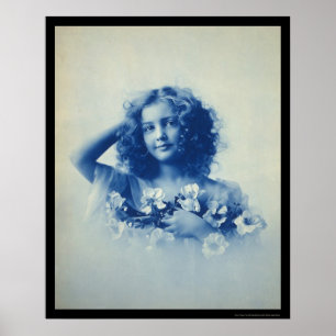Poster Une jeune fille aux fleurs 1903