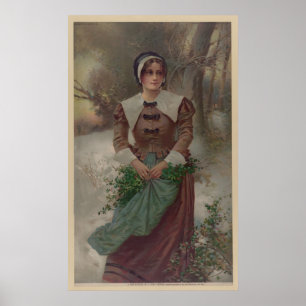 Poster Une jeune fille juste de puritain