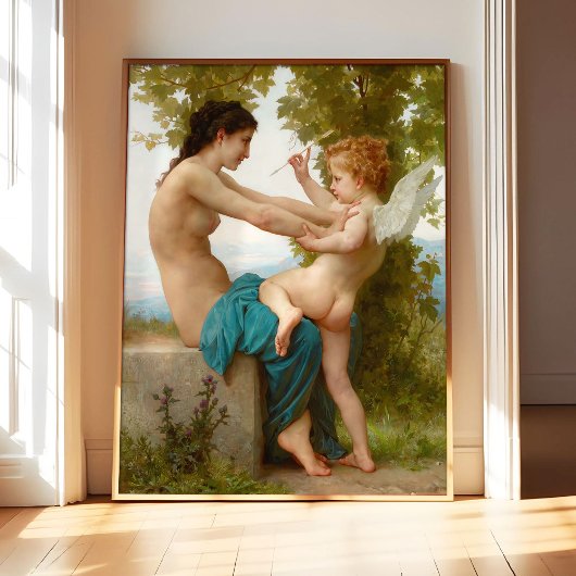 Poster Une jeune fille par William Bouguereau Peinture cé