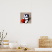 Poster Une jolie chiot Husky (Cuisine)