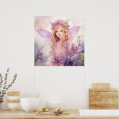 Poster Une jolie fée de printemps (Cuisine)