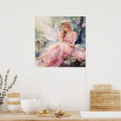 Poster Une jolie fée de printemps (Cuisine)