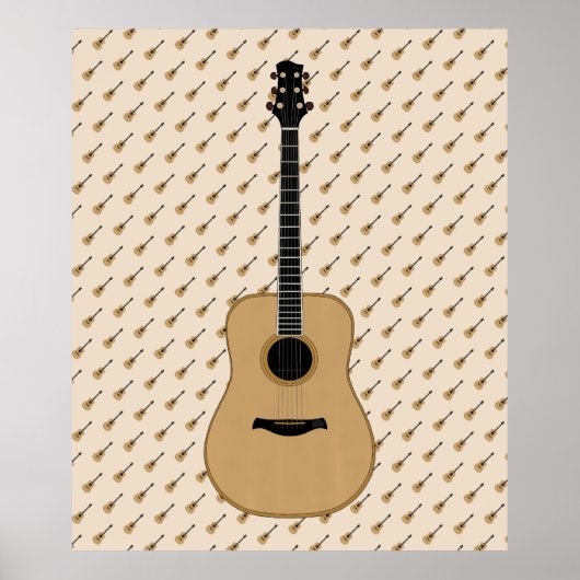 Poster Une jolie guitare (Devant)