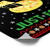 Poster Une jolie pizza au fromage en solo amusant Kevin X (Coin)