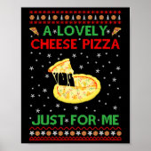 Poster Une jolie pizza au fromage en solo amusant Kevin X (Devant)