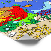 Poster Une journée à la plage (Coin)