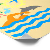 Poster Une journée à la plage (Coin)