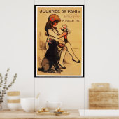 Poster Une journée à Paris (en 23 tailles) (Cuisine)