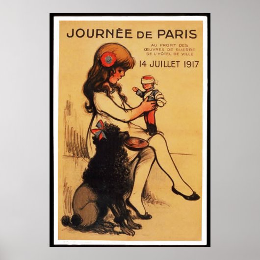 Poster Une journée à Paris (en 23 tailles) (Devant)