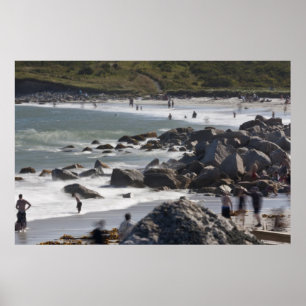 Poster Une journée chargée à la plage