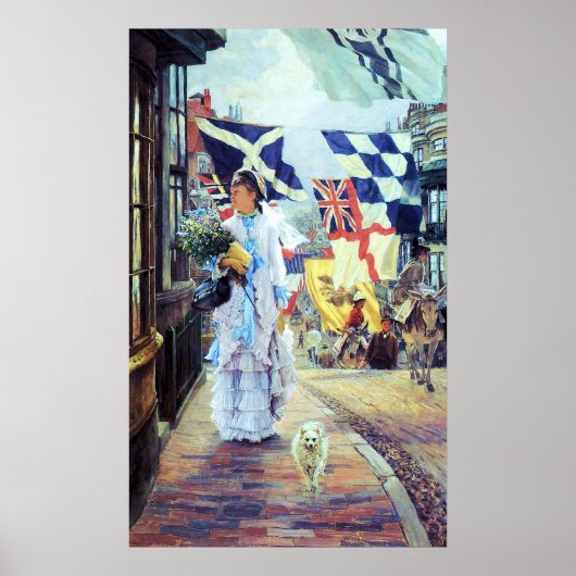 Poster Une Journée De Pieds À Brighton ~ James Tissot ~ A (Devant)