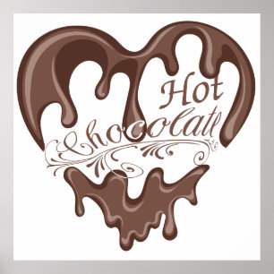 Poster Une journée sans chocolat chaud est comme une blag