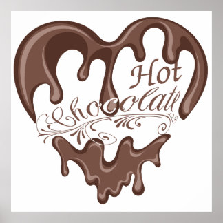Poster Une journée sans chocolat chaud est comme une blag