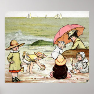 Poster Une journée sur la plage