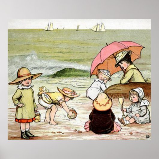 Poster Une journée sur la plage (Devant)