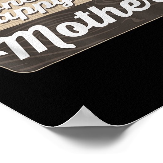 Poster Une joyeuse Mère Camper Correspondant Anniversaire (Coin)