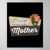 Poster Une joyeuse Mère Camper Correspondant Anniversaire (Devant)